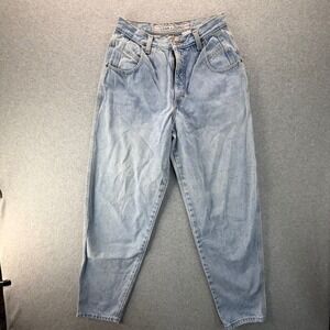 Vintage Zena Jeans Light Wash High Rise Pleated Mom Jeans Size 10 27 Waist 90s